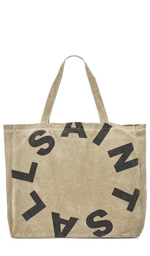 ALLSAINTS Large Tierra Tote Bag in Taupe by ALLSAINTS