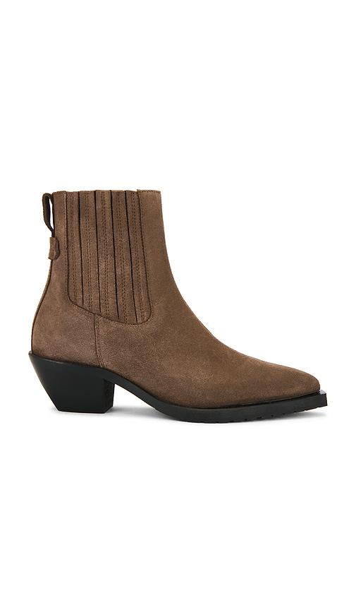 ALLSAINTS Marcie Suede Boot in Brown by ALLSAINTS