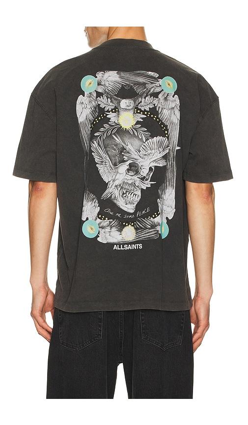 ALLSAINTS Mysteries Tee in Charcoal by ALLSAINTS