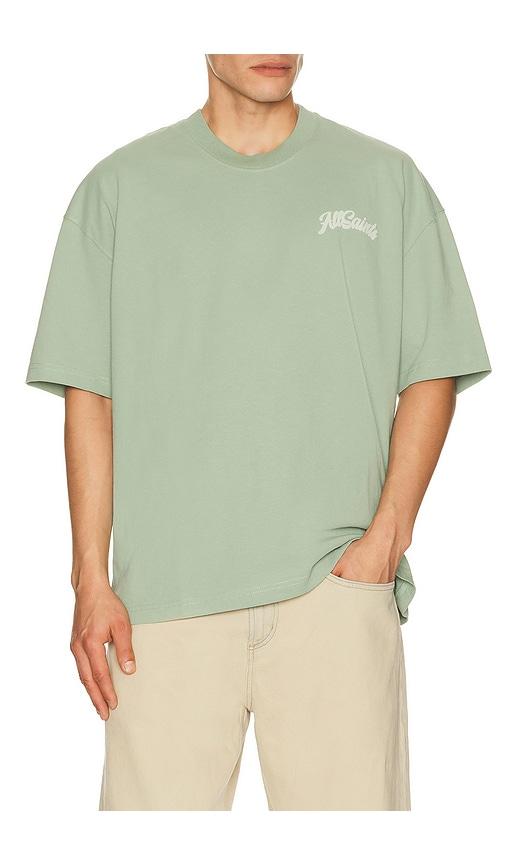 ALLSAINTS Odyssey Crew Tee in Sage by ALLSAINTS