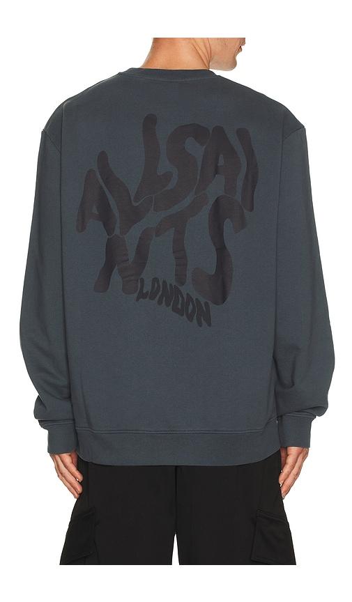 ALLSAINTS Orlando Crew Sweatshirt in Blue by ALLSAINTS