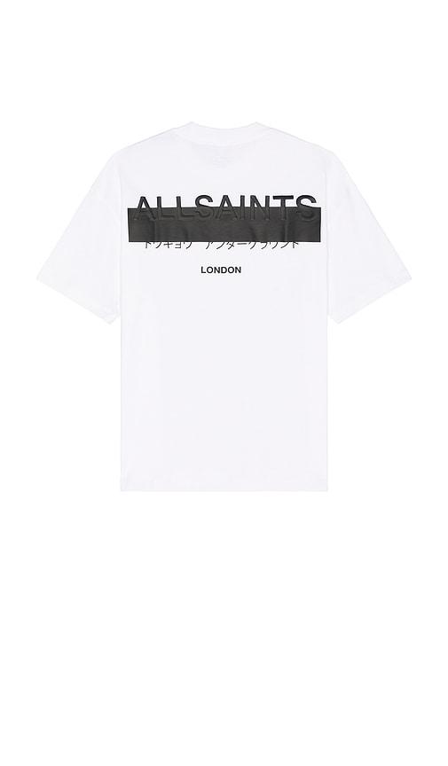 ALLSAINTS Redact Short Sleeve Crew in White by ALLSAINTS