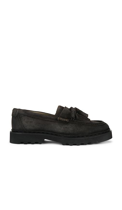ALLSAINTS Skiff Tassel Loafer in Grey by ALLSAINTS