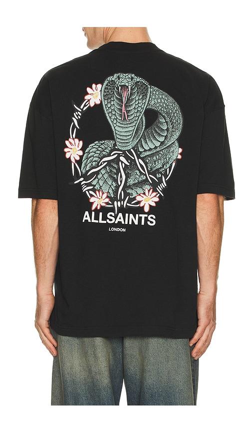 ALLSAINTS Snakebite Tee in Black by ALLSAINTS