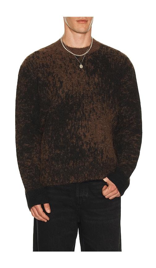 ALLSAINTS Storm Crew Neck Sweater in Brown by ALLSAINTS