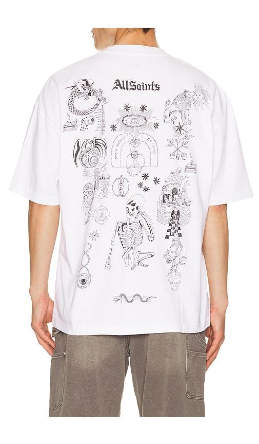 ALLSAINTS Terra Crew Tee in White by ALLSAINTS