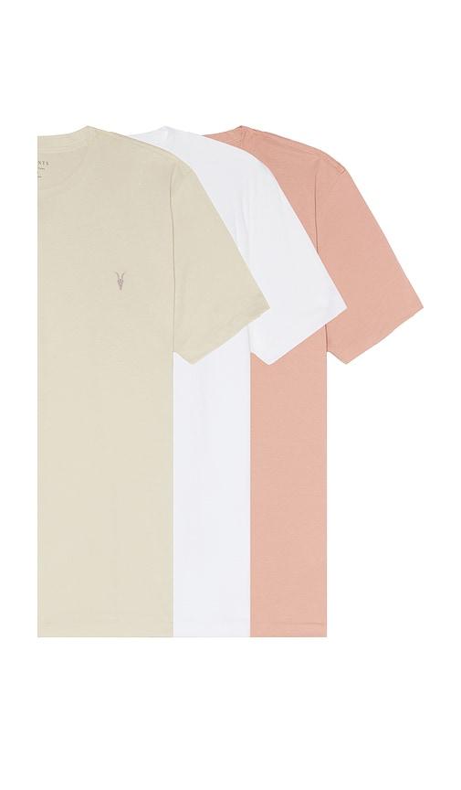 ALLSAINTS Tonic Crew Tee 3 Pack in Pink by ALLSAINTS