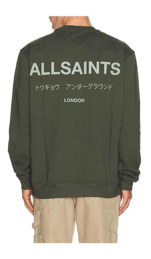 ALLSAINTS Underground Sweatshirt in Green by ALLSAINTS