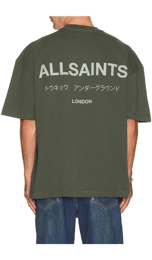 ALLSAINTS Underground Tee in Green by ALLSAINTS