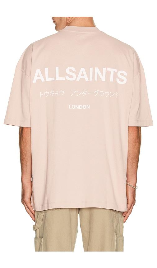 ALLSAINTS Underground Tee in Pink by ALLSAINTS