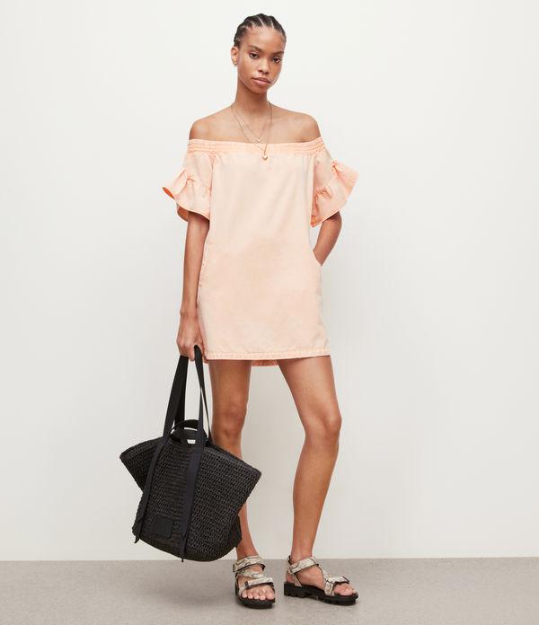 Adela Off-Shoulder Mini Dress by ALLSAINTS
