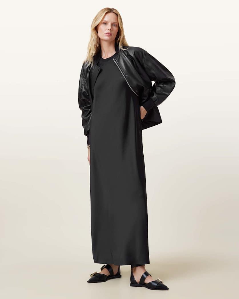 Aida Satin Maxi Dress by ALLSAINTS