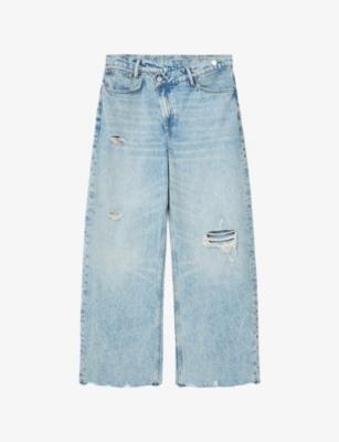 Aki Cross-Over Wide-Leg Jeans by ALLSAINTS