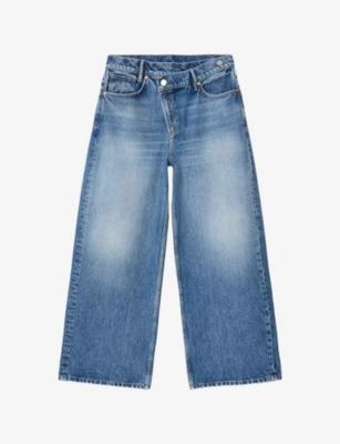 Aki Cross-Over Wide-Leg Jeans by ALLSAINTS