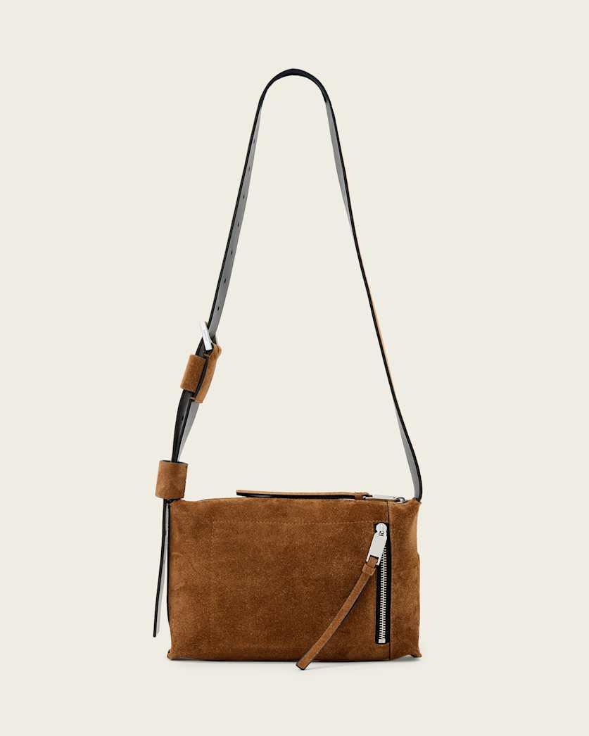 Alba Suede Crossbody Bag by ALLSAINTS