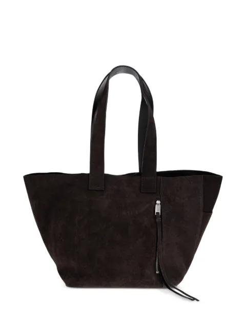 Alba zip leather tote bag by ALLSAINTS