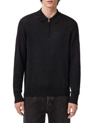 Albany Quarter Zip Polo Sweater by ALLSAINTS