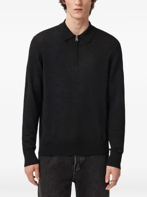 Albany zip-up polo shirt by ALLSAINTS