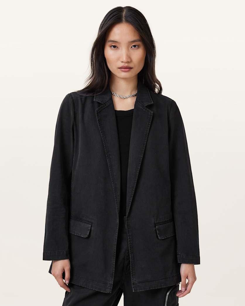 Aleida Denim Lightweight Tri Blazer by ALLSAINTS