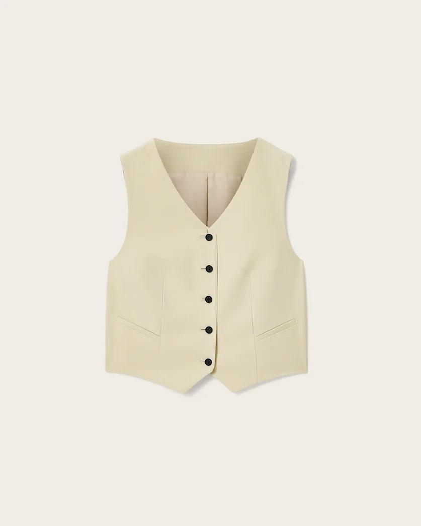 Aleida Lightweight Tri Waistcoat by ALLSAINTS