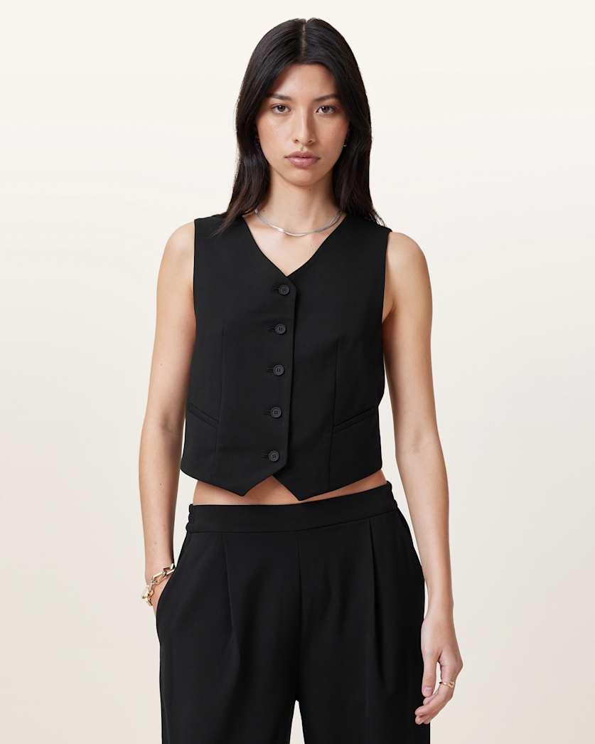 Aleida Lightweight Tri Waistcoat by ALLSAINTS