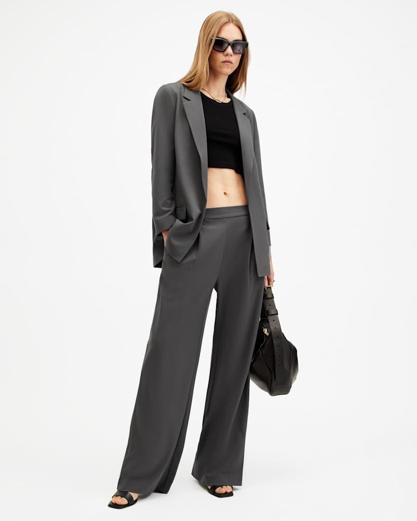 Aleida Lightweight Wide Leg Trousers by ALLSAINTS