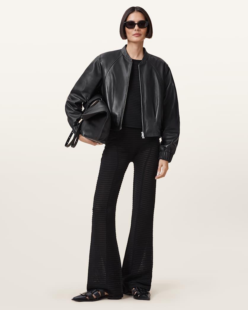 Alice Sheer Knit Flared Trousers by ALLSAINTS