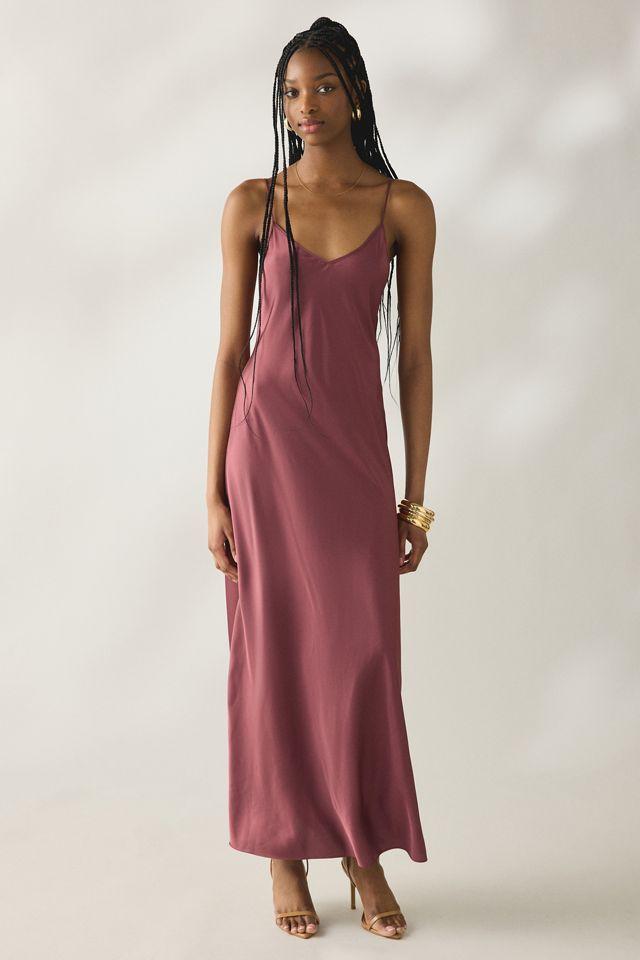 AllSaints Bryony Satin Slip Maxi Dress by ALLSAINTS