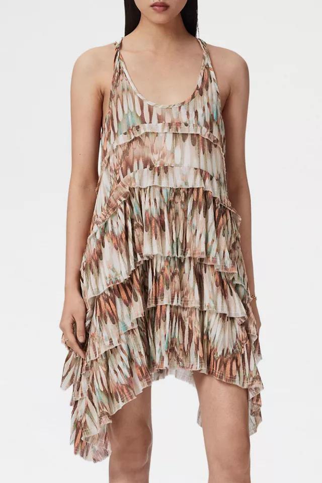 AllSaints Cavalry Relaxed Fit Tiered Mini Dress by ALLSAINTS