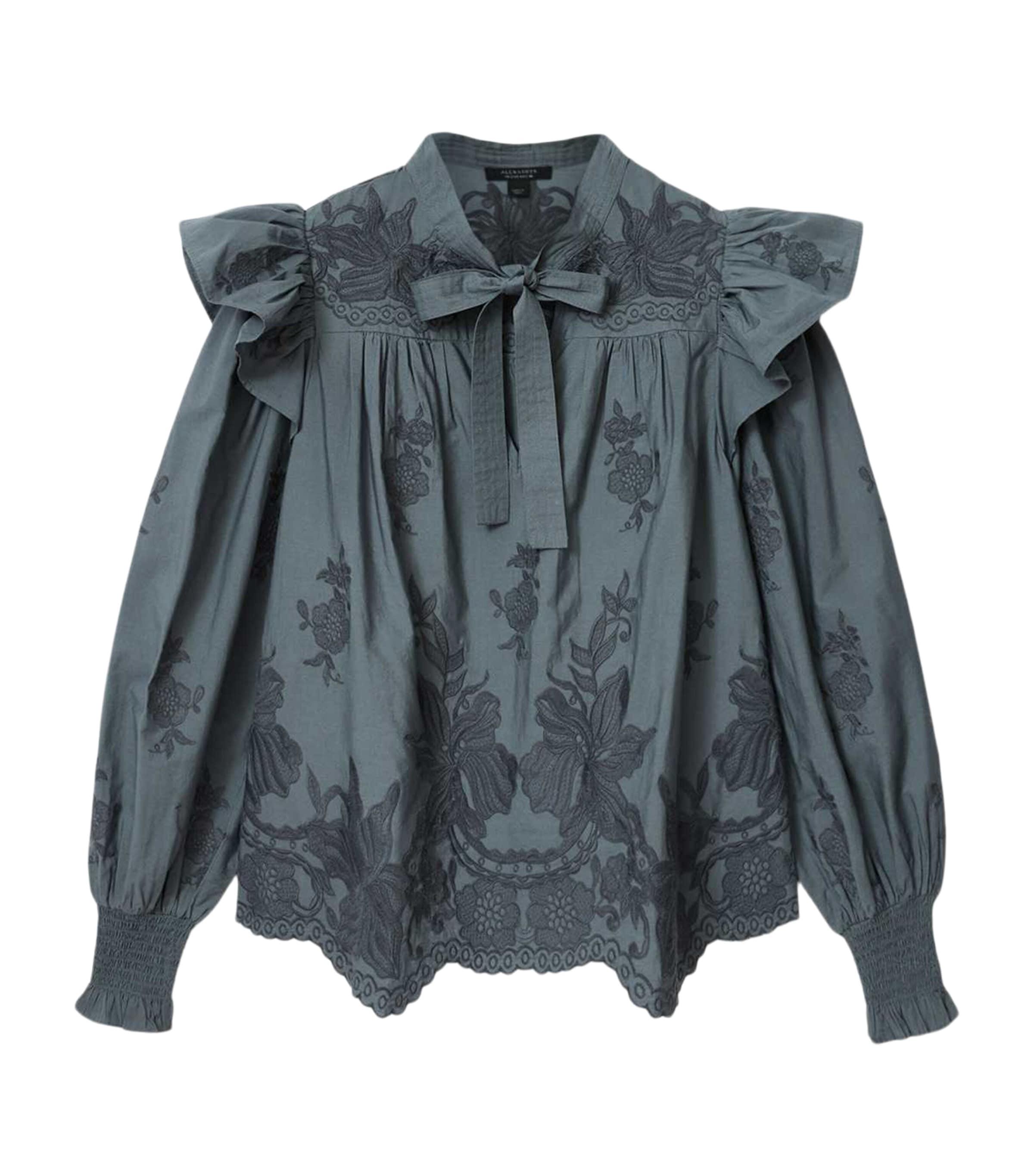 AllSaints Cotton Nisa Embroidered Blouse by ALLSAINTS