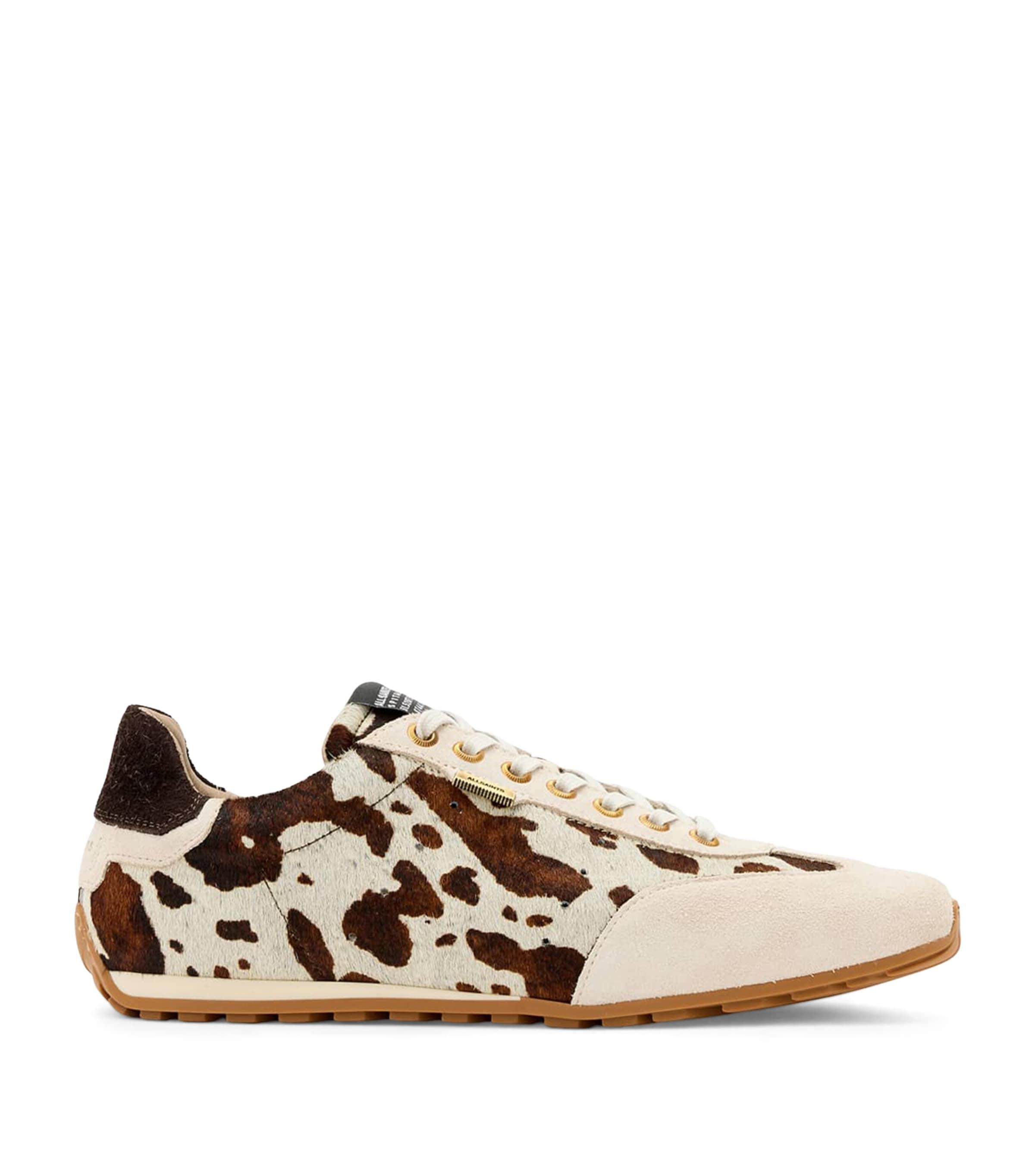 AllSaints Cow Print Liam Sneakers by ALLSAINTS
