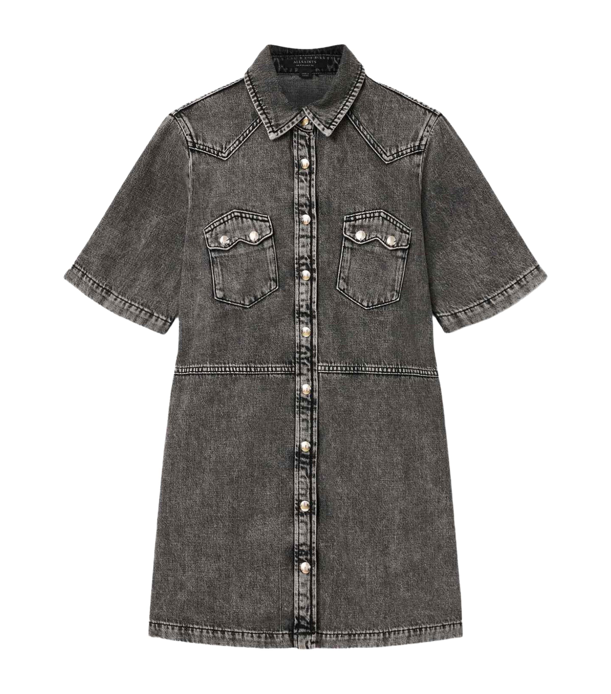 AllSaints Denim Rock Mini Dress by ALLSAINTS