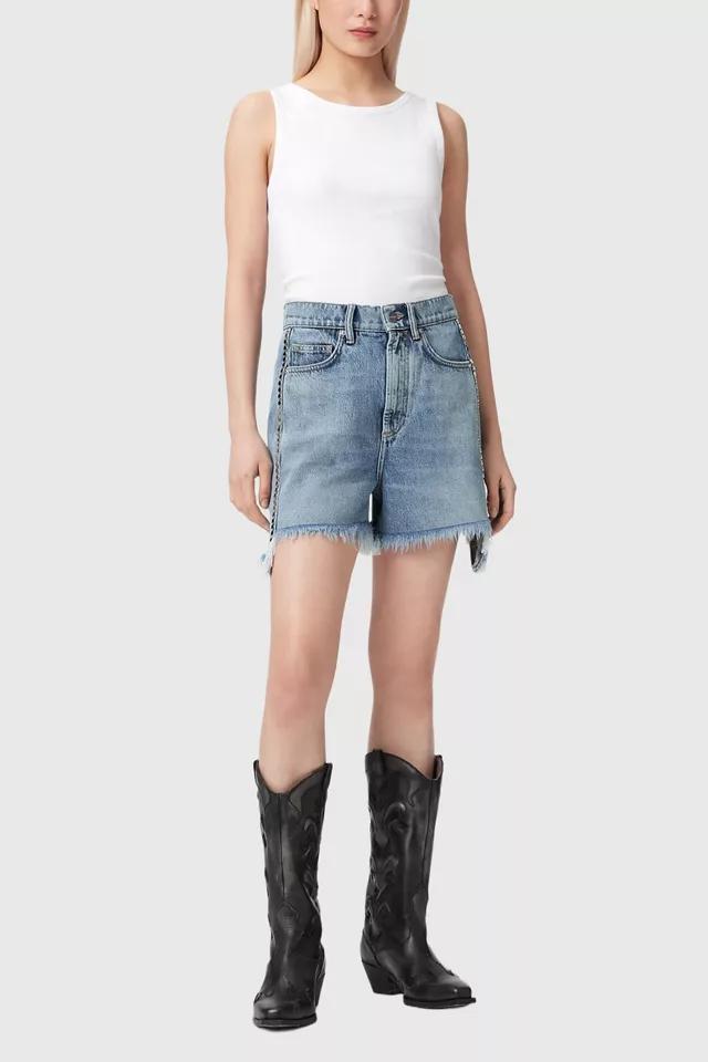 AllSaints Frankie Studded Denim Jorts by ALLSAINTS