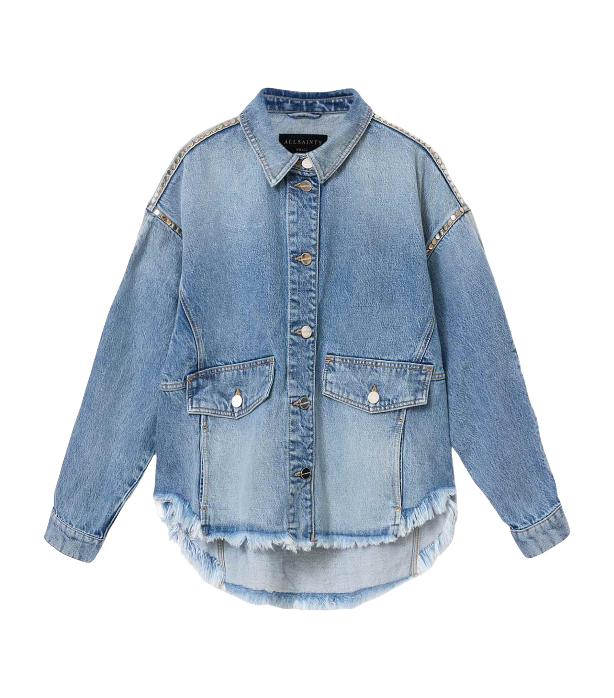 AllSaints Hettie Stud Denim Shacket by ALLSAINTS