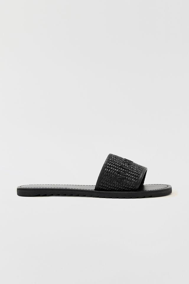 AllSaints Hoxton Leather Slide Sandals by ALLSAINTS