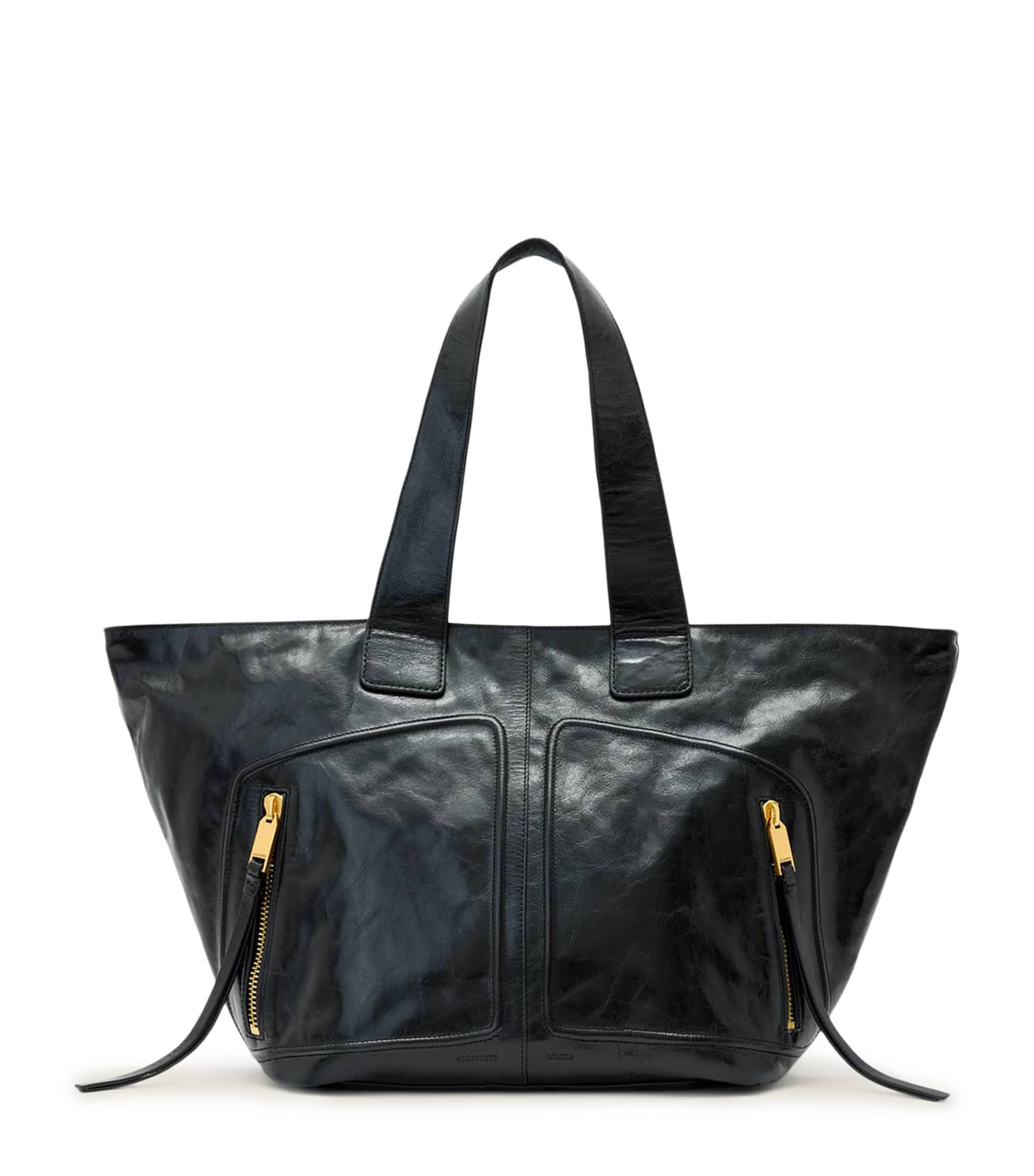 AllSaints Leather Jean Rey Tote Bag by ALLSAINTS