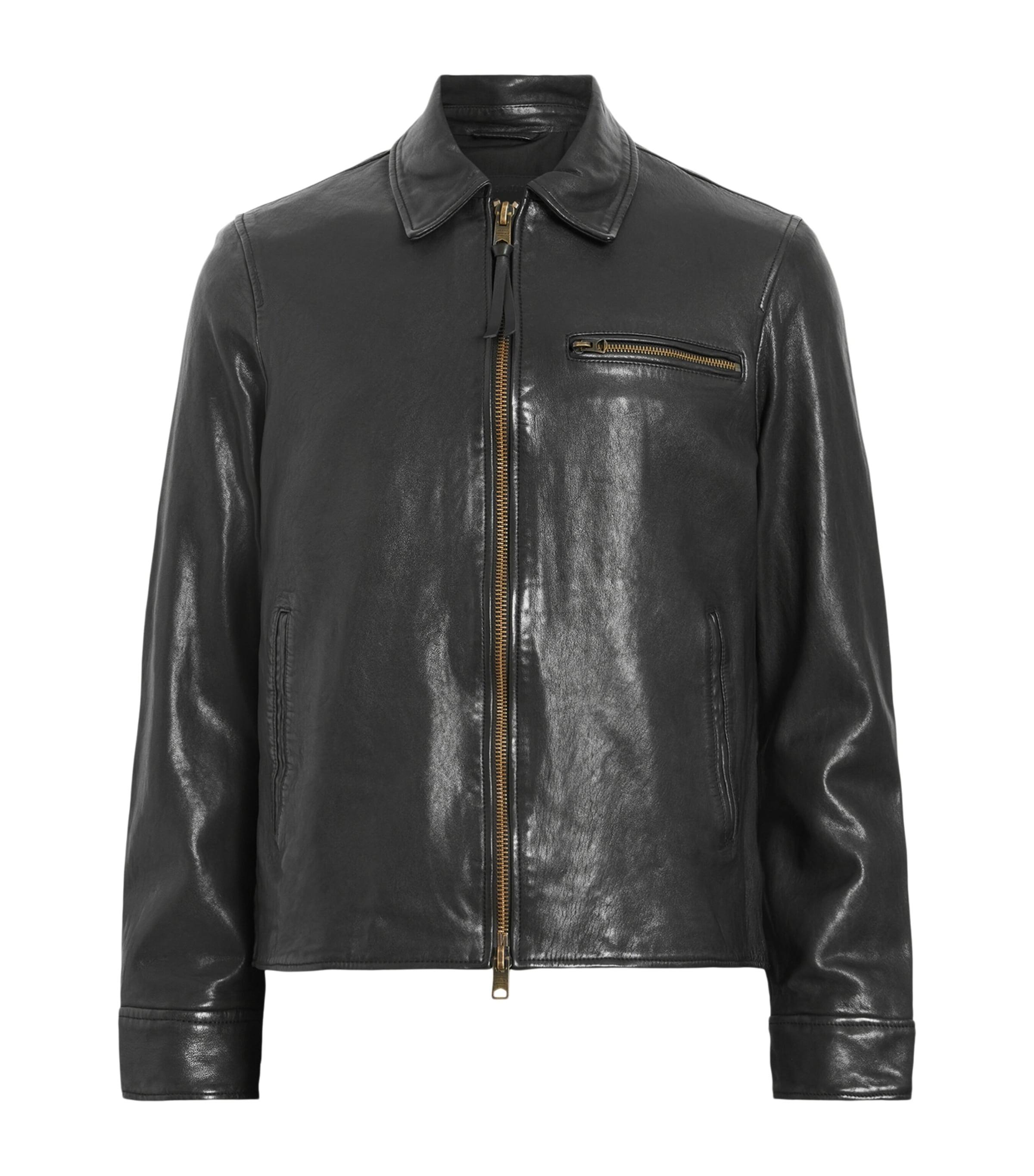 AllSaints Leather Miller Jacket by ALLSAINTS