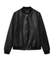 AllSaints Leather Morten Bomber Jacket by ALLSAINTS