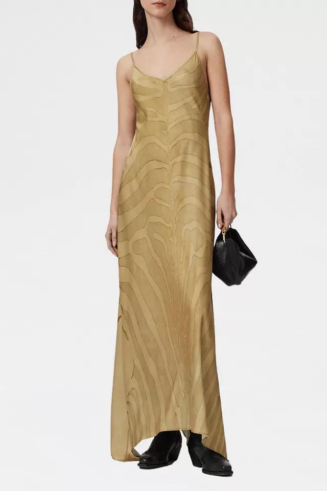 AllSaints Leona Zebra Bias Cut Slip Maxi Dress by ALLSAINTS