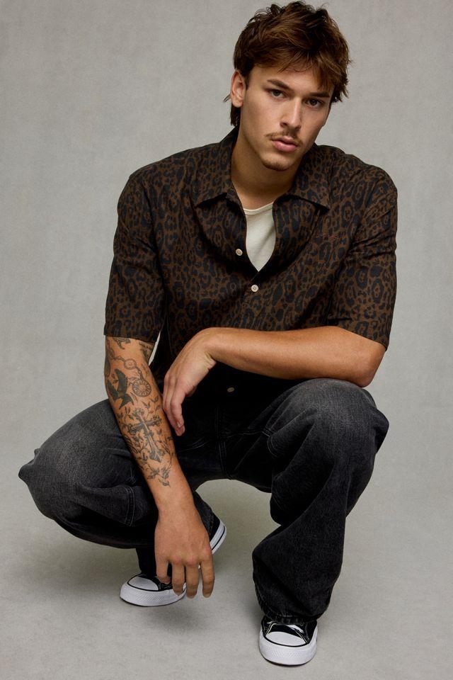 AllSaints Leopardo Oversized Linen-Blend Shirt by ALLSAINTS