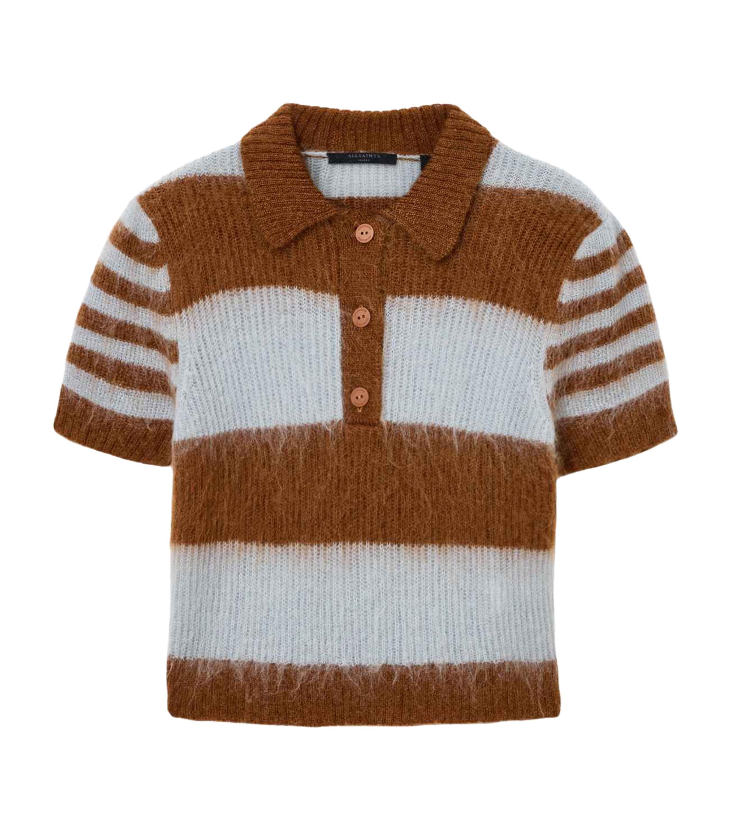 AllSaints Mohair-Wool Clem Polo Sweater by ALLSAINTS