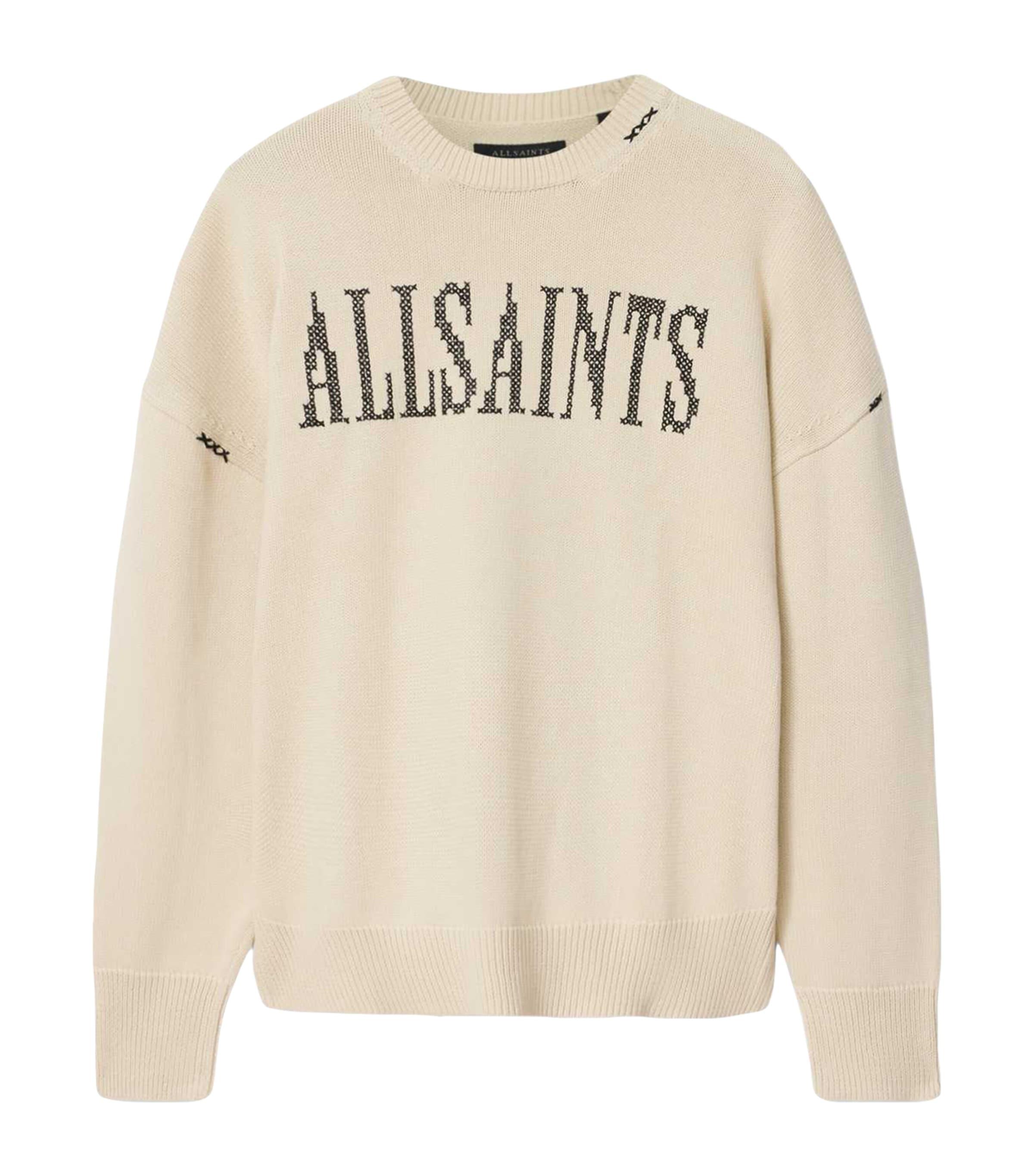 AllSaints Organic Cotton Crossed Sweater by ALLSAINTS
