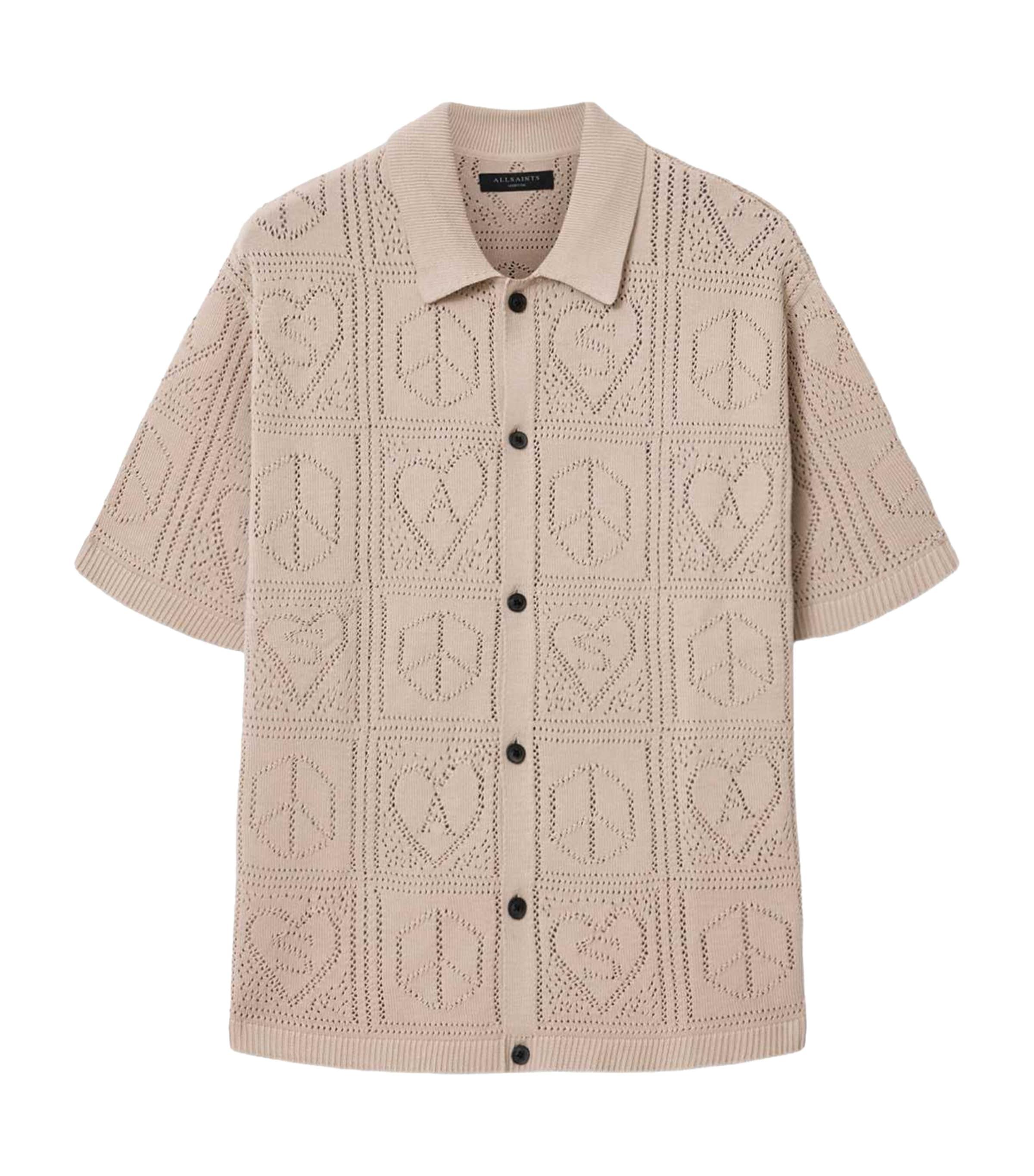AllSaints Organic Cotton Knitted Shirt by ALLSAINTS