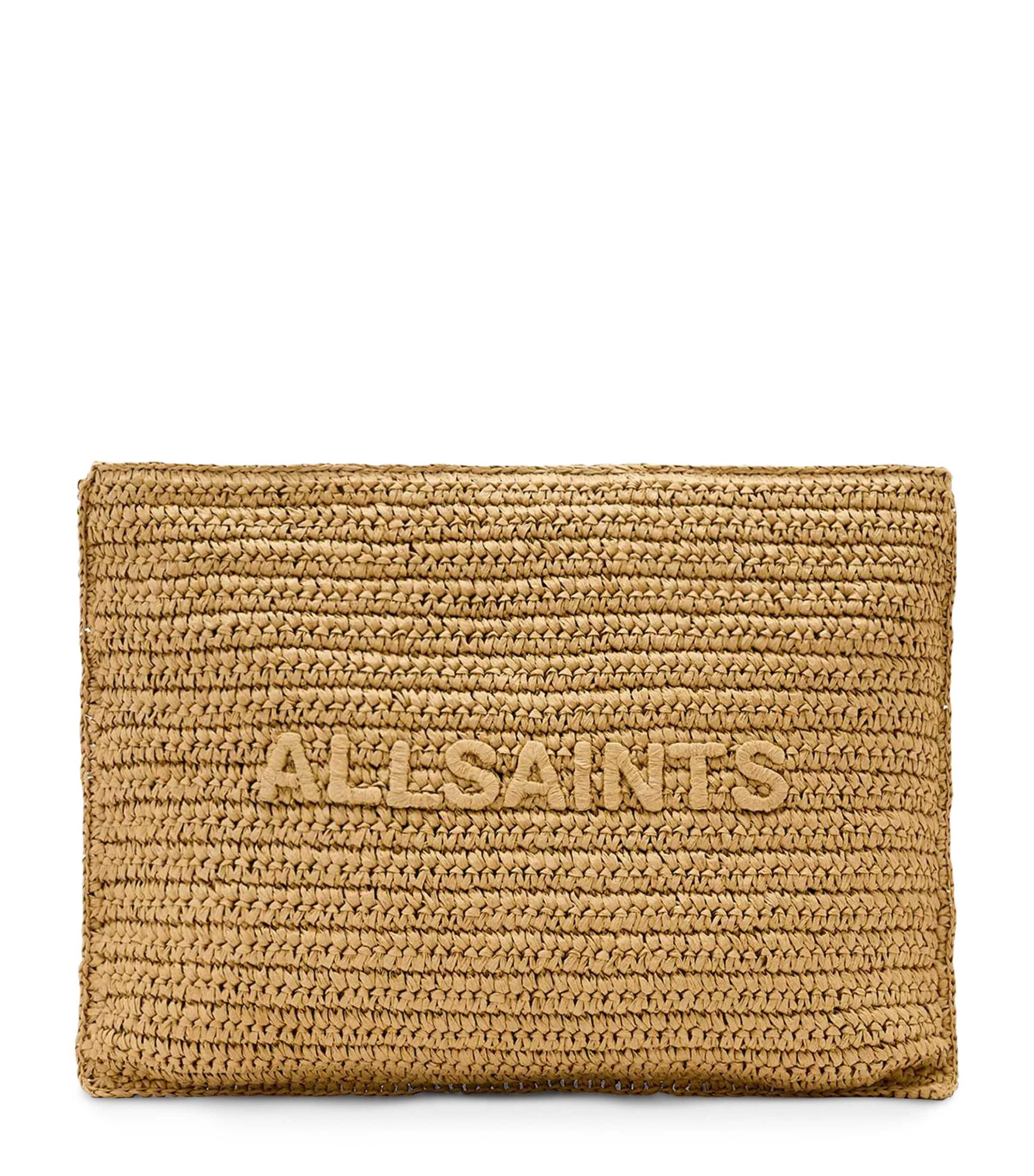 AllSaints Raffia Bettina Clutch Bag by ALLSAINTS