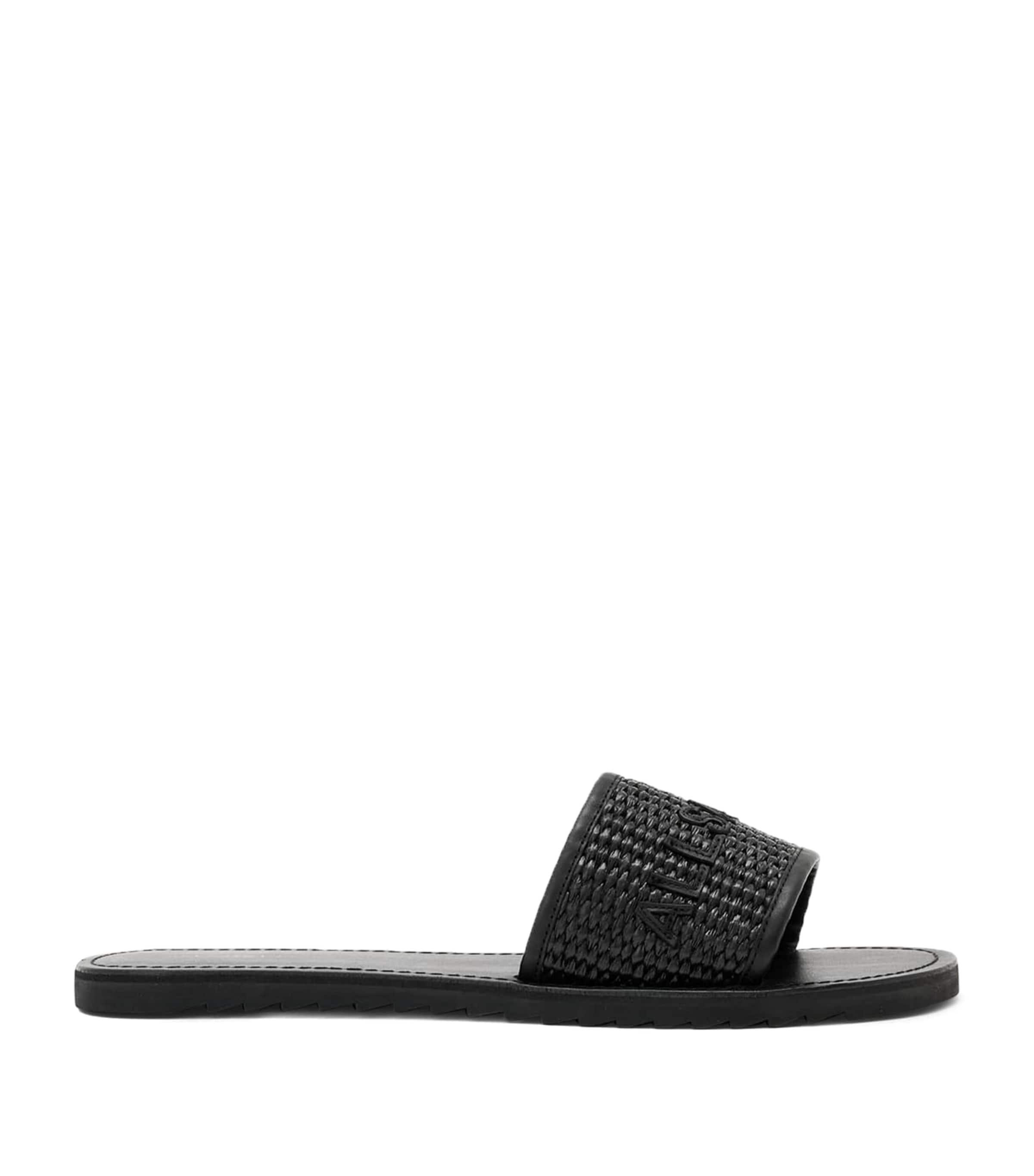 AllSaints Raffia Hoxton Sliders by ALLSAINTS