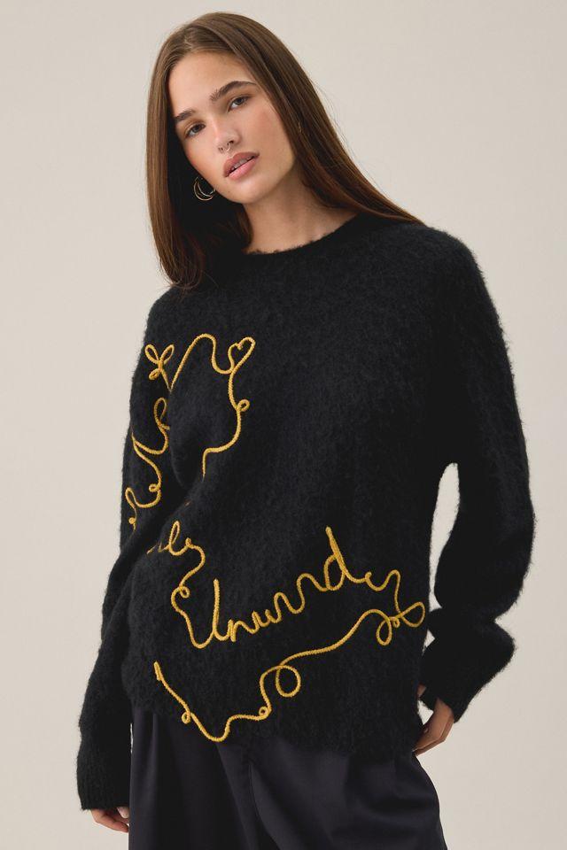 AllSaints Unwind Motif Crew Neck Sweater by ALLSAINTS