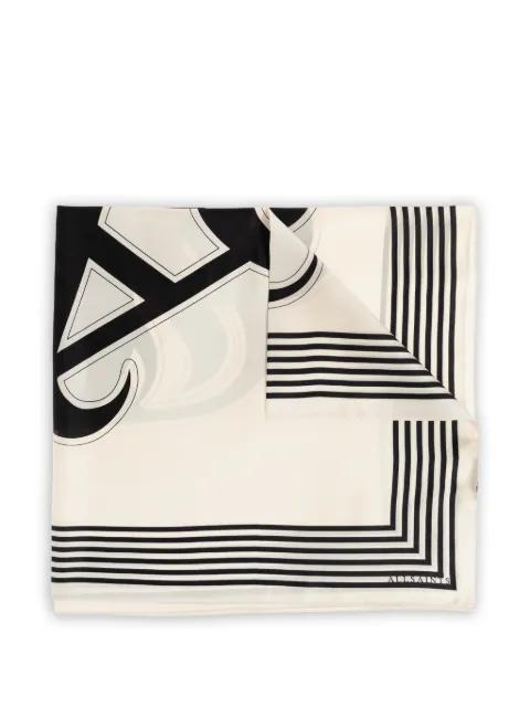 AllSaints graphic-print striped-border scarf by ALLSAINTS