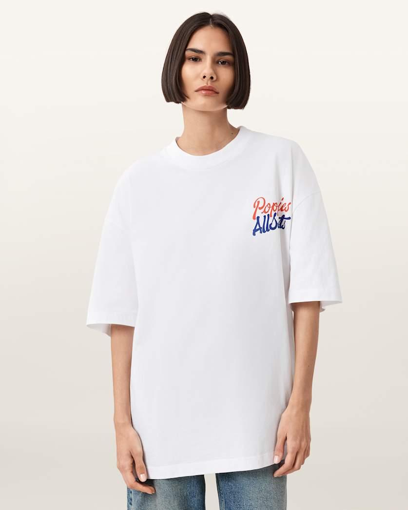 Allsaints X Poppies Oversized T-Shirt by ALLSAINTS