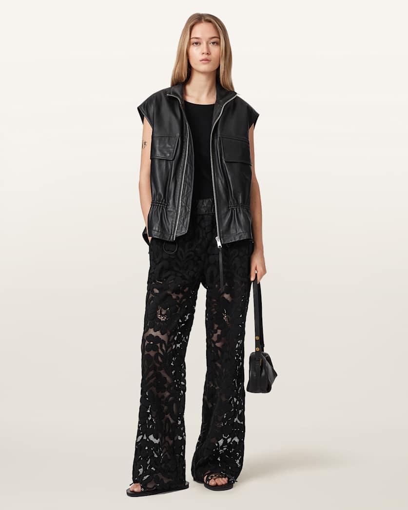 Amelie Straight Leg Lace Trousers by ALLSAINTS