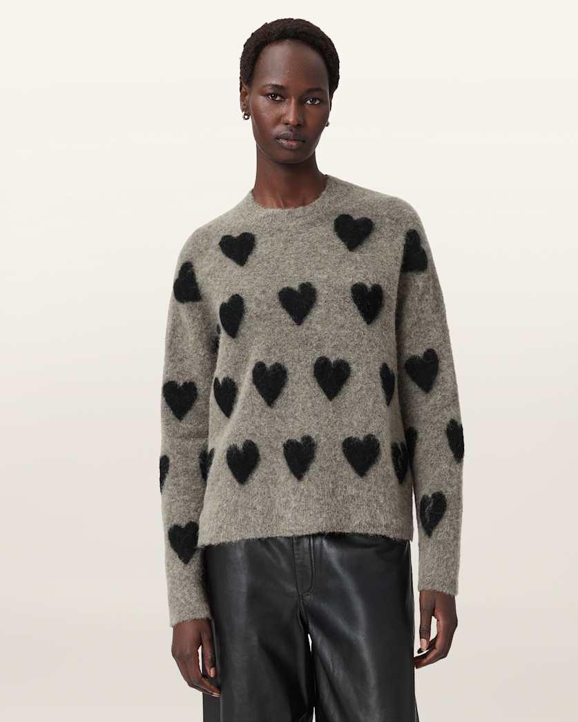 Amora Jacquard Brushed Sweater by ALLSAINTS